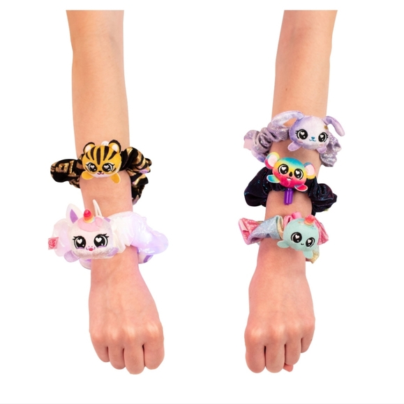 Scrunchmiez Shimmer Series RARE Caticorn Orange Hair Scrunchy Backpack Clip - Picture 5 of 5